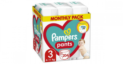 Pampers Pants havi Pelenkacsomag 6-11kg Midi 3 (204db) foto