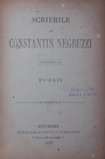 CONSTANTIN NEGRUZZI