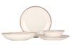 Rinart Set de vesela (Medium) - Brunilda - 24 bucăți - 6 persoane - Porţelan
