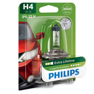 BEC AUTO H4 LONGLIFE ECOVISION PHILIPS foto