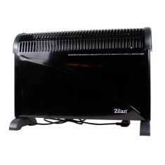 Convector electric podea 2000W cu termostat reglabil, 3 trepte, negru