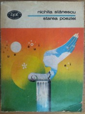 NICHITA STANESCU - STAREA POEZIEI (BPT NR. 840) [1975, prefata de AUREL MARTIN]