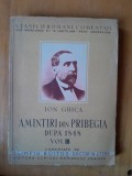 AMINTIRI DIN PRIBEGIA DUPA 1848 - ION GHICA VOL.III