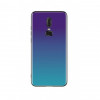 Husa Silicon Glass AURORA Apple iPhone X / XS Blue/Negru