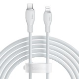 CABLU alimentare si date Baseus Pudding, Fast Charging Data Cable pt. smartphone, USB Type-C la Iphone Lightning 20W, 1.2m, alb &amp;quot;P10355701221-B1&amp;