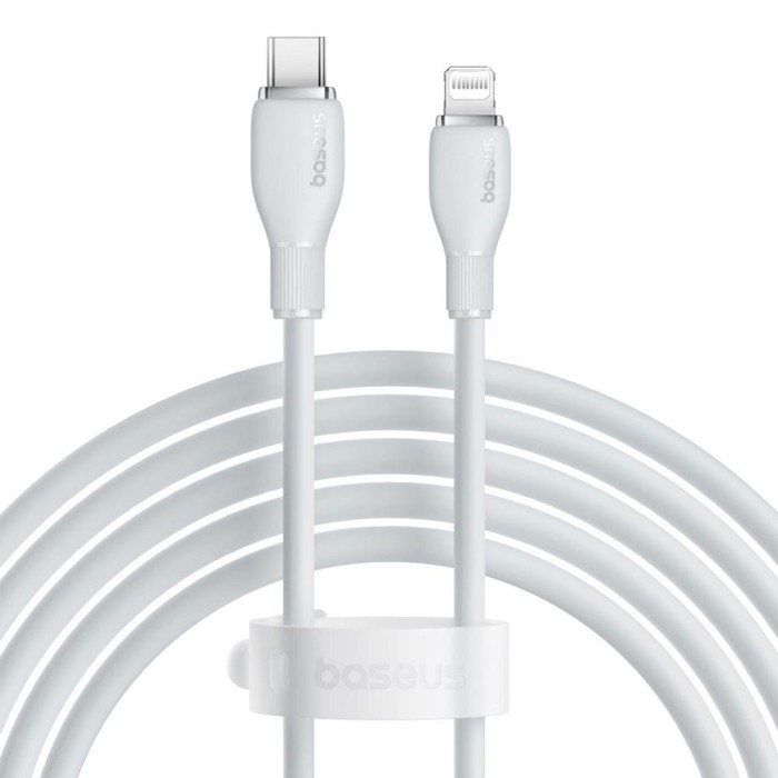 CABLU alimentare si date Baseus Pudding, Fast Charging Data Cable pt. smartphone, USB Type-C la Iphone Lightning 20W, 1.2m, alb &quot;P10355701221-B1&quot; (tim