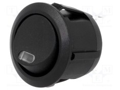 Rocker SPST 2 ON-OFF 20A/14VDC negru cu LED 12V SCI
