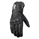 Mănuși Moto Lungi din Piele PES cu Protecții TPU, Touchscreen și Ventilație &ndash; Negru