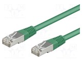 Cabluri de rețea Goobay Patch cord SF/UTP 5e CCA PVC verde 3m 26AWG