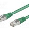 Cabluri de rețea Goobay Patch cord SF/UTP 5e CCA PVC verde 3m 26AWG