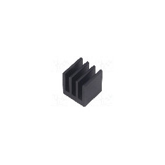 Radiator extrudat, aluminiu, 13mm x 13.5mm, neagra, FISCHER ELEKTRONIK - ICKSMDK13SA