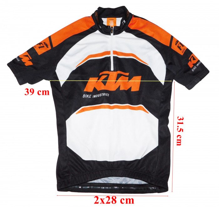 Tricou ciclism KTM copii marimea 140 cm
