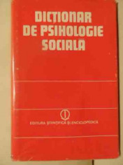 Dictionar De Psihologie Sociala - Colectiv ,539461 foto
