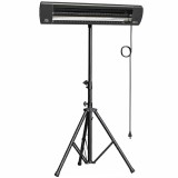 Outsunny &Icirc;ncălzitor Electric cu Infraroșu pentru Exterior 2500 W, Ip65, Negru | Aosom Romania