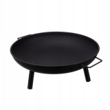 Vatra de foc, pentru gradina, metal, negru, 58x23 cm, Kaminer