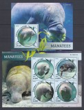 Sierra Leone 2016 - Fauna Marina - MANATEES - Sh + S.S. - MNH