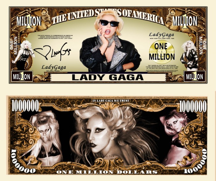 !!! SUA = FANTASY NOTE (TJ6) = CANTAREATA LADY GAGA - 2023 - UNC