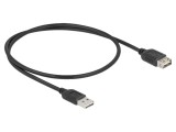 Cablu USB 2.0 A priză dublă și mufă bilaterală, 0,5m, aurit