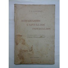 AGRARIANISM-CAPITALISM-IMPERIALISM, 1936 - V. N. MADGEARU