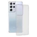 Cumpara ieftin Husa Cover Silicon Slim pentru Samsung Galaxy S22 Ultra Transparent, Contakt
