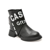 Ghete GRYXX negre, W445, din piele naturala
