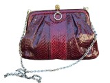 POȘETĂ CLUTCH VINTAGE DIN PIELE NATURALA DE ȘARPE