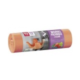Saci menajeri, parfumati, aroma fructe, 10 bucati, 60L, manere pentru legat/transport, Venus Dsh, 490927