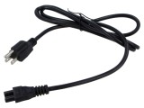 Cablu IEC C5 mamă NEMA 5-15 (B) 1,8m negru POS 3x18AWG