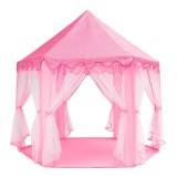 Cort Copii Castel Printese Roz, 89cm, Interior/Exterior, Usor de Montat, Certificat CE