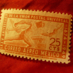 Timbru Mexic 1950 - 75 Ani UPU , val. 25 C