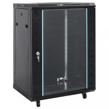VidaXL Dulap de server, 15U, 19&quot; IP20, negru, 53x40x80 cm