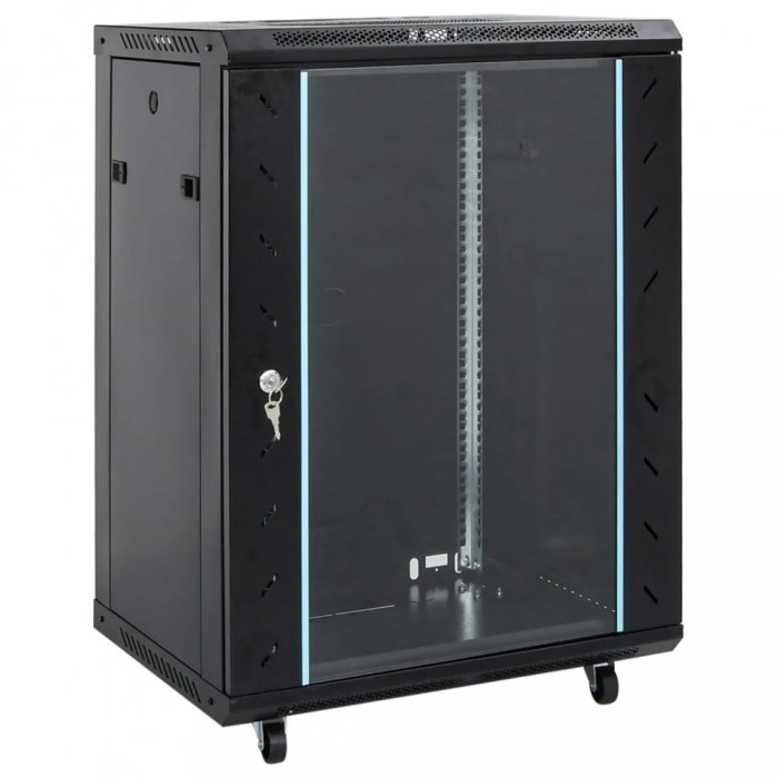 Gossi dulap de server, 15u, 19&quot; ip20, negru, 53x40x80 cm