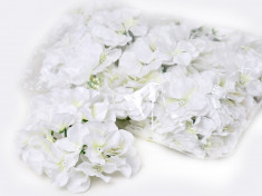 Floare artificiala Hortensia premium alba foto