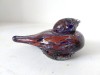 Pasare / pasarica de sticla Padurea Neagra RSR, veche, vintage, decor, 12x5cm
