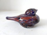 Pasare / pasarica de sticla Padurea Neagra RSR, veche, vintage, decor, 12x5cm
