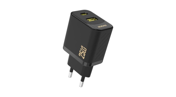 &Icirc;ncărcător Dudao A26T GaN 25W USB-A, USB-C - Negru