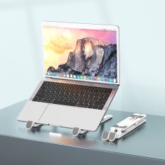 Suport de birou Pliabil, Borofone BH70 Eagle, pentru Laptop cu o lungime de 15,6 inch, Alb