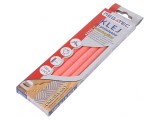 Adeziv termofuzibil roz 11mm x 200mm set 5buc.