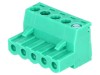 Regletă de Conexiuni Deconectabilă 5mm 5 Piste Dreaptă Mufă
