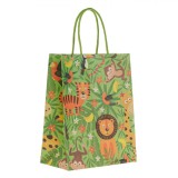 Sacosa Cadou, Model Animale, Hartie Kraft, Multicolor, 18x10x23cm, Oem