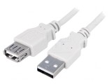 Cablu USB 2.0 A-A Nichelat 1.8m Gri, Logilink
