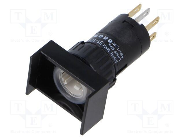 Comutator corp 16mm EAO 51, 1 poziție stabilă, NC NO, &Oslash;16,2mm