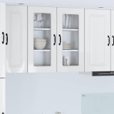 vidaXL Dulap de bucătărie Kalmar Alb lucios 40 x 31 x 80 cm 884642