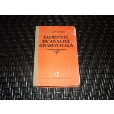 Elemente De Analiza Gramaticala - G.g.neamtu , 21078