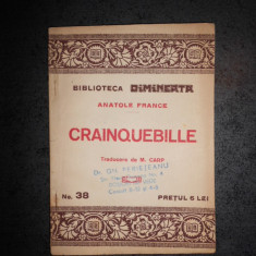 ANATOLE FRANCE - CRAINQUEBILLE (editie veche)