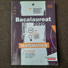 Adrian Zanoschi - Bacalaureat 2020. Matematica Mate-Info