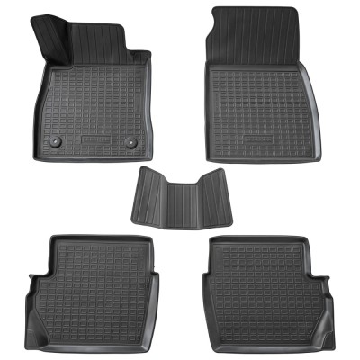 Set de 5 covorase cauciuc 3D stil tavita premium pentru Ford Fiesta VII din 2017-2023 foto