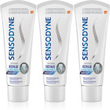 Sensodyne Repair &amp; Protect Whitening pasta de dinti pentru albire pentru dinti sensibili 3x75 ml