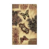 Cumpara ieftin Covor Model Fluturi 1607-110, Marime 60 x 110 cm, Bej, Maro, Inaltime Fir 8 mm, Antialergic, Polipropilena, Living, Dormitor, Sufragerie, Birou