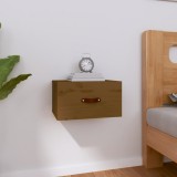 vidaXL Noptiere de perete, maro miere, 40x29,5x22 cm